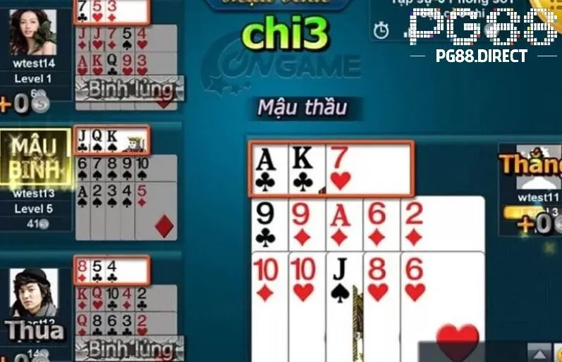 Mậu Binh PG88 – Lối Chơi Tỉ Mỉ Cho Game Thủ Mới Nhất 2025 2 Luật chơi Mậu Binh PG88