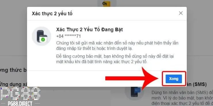 Chính Sách Bảo Mật PG88 2 Sân chơi yêu cầu người phải dùng xác minh danh tính nhiều
